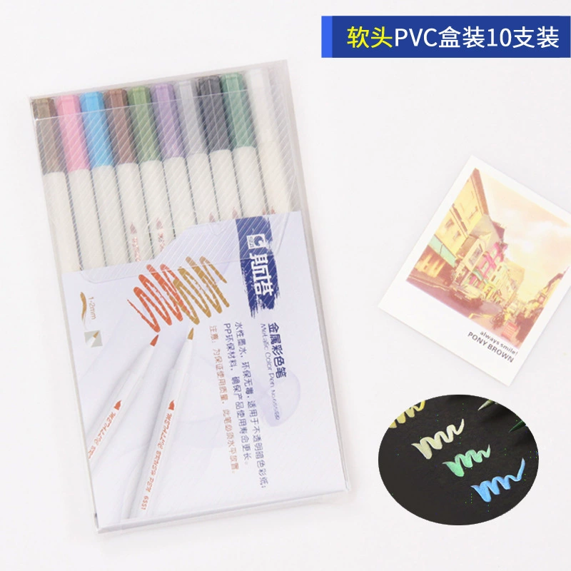 Sta металлическая цветная мягкая ручка 10 цветов костюм Краска Ручка Цвет Маркер ручка декоративные граффити альбом ручка