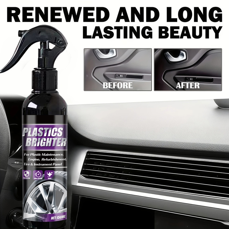 150ml Cross-Border Plastic Restorer for Restoring Dark Shine and Extending Tire Life, Car Interior Spray 150ml Cross-Border Plastic Restorer for Restoring Dark Shine and Extending Tire Life, Car Interior Spray