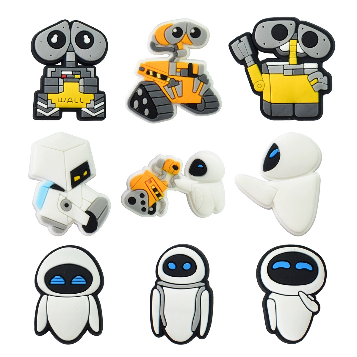 Трансграничный новый робот серии пещерные аксессуары для обуви застежки ПВХ мягкий клей Съемные DIY обувь цветы для обуви застежки украшения