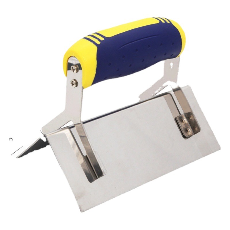 Fácil VELOCIDAD DE ACERO INOXIDABLE Yin y Yang esquina paleta pared esquina herramienta paleta decoración construcción barro de diatomeas raspado masilla ángulo extractor