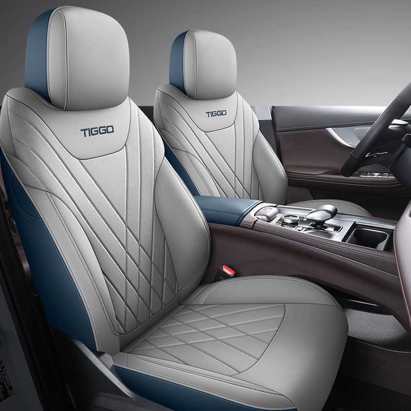 Tiggo 8 PLUS | Chery Modelə uyğun (Original) oturacaq örtükləri - gray-blue-standard-edition-note-car-model-year-5-seater