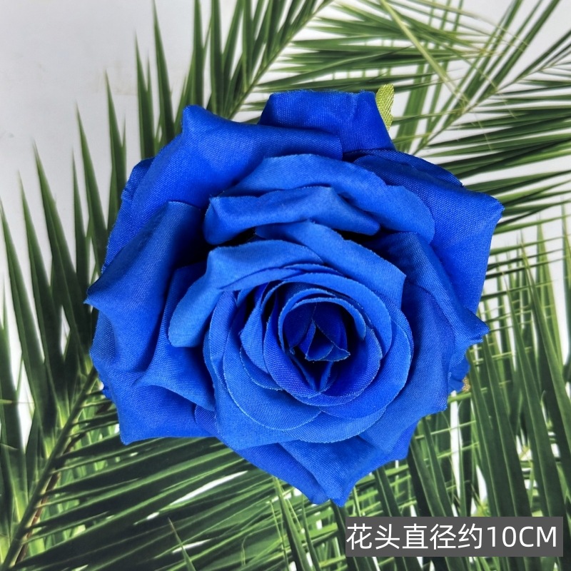 Franela artificial flor Rosa cabeza ramillete rojo boda flor pared tiro apoyos flor artificial arco flor artificial al por mayor