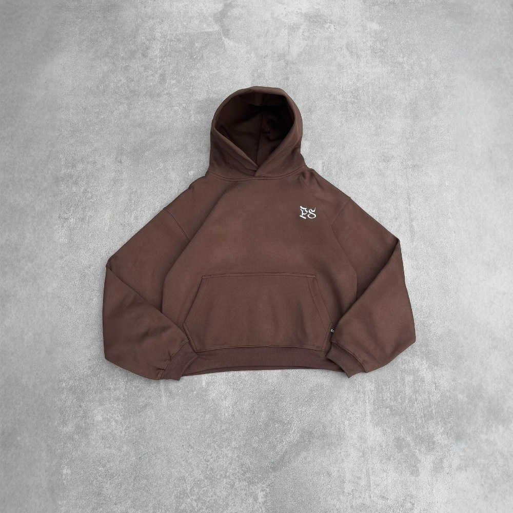 Women's Clothing Unisex Y2K Style Oversized Hoodie With Gothic Print - Streetwear Pullover For Men & Women (Brown, Navy, Light Grey)​_ecoleips.com