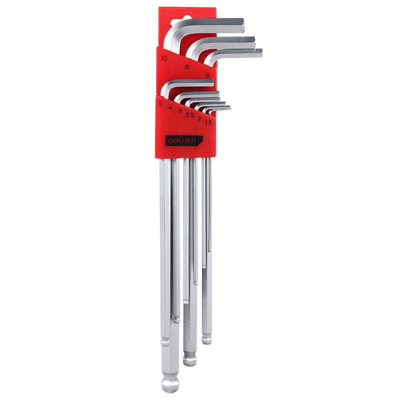 Set, long professional ball head, hexagonal wrench, protective corner covers, 9 pieces