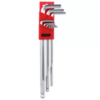 Set, long professional ball head, hexagonal wrench, protective corner covers, 9 pieces
