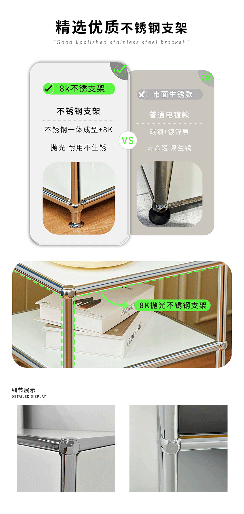 金属USM推车柜子模块组合不锈钢制餐边柜ins现代简约厨房置物架-阿里巴巴