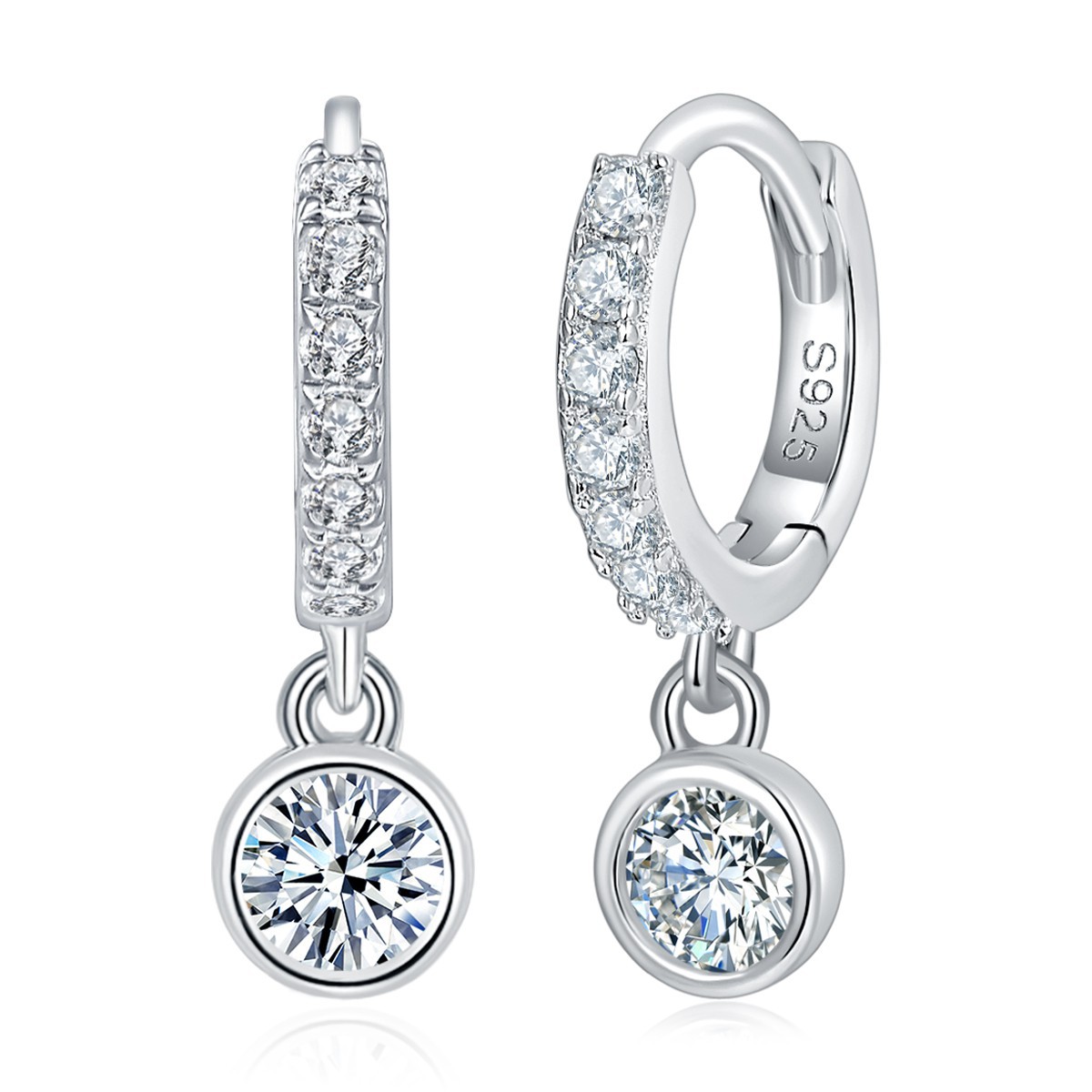 모이사나이트 귀걸이 (0.45ct)