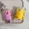 Wave Gravity towel ring (pink+yellow)