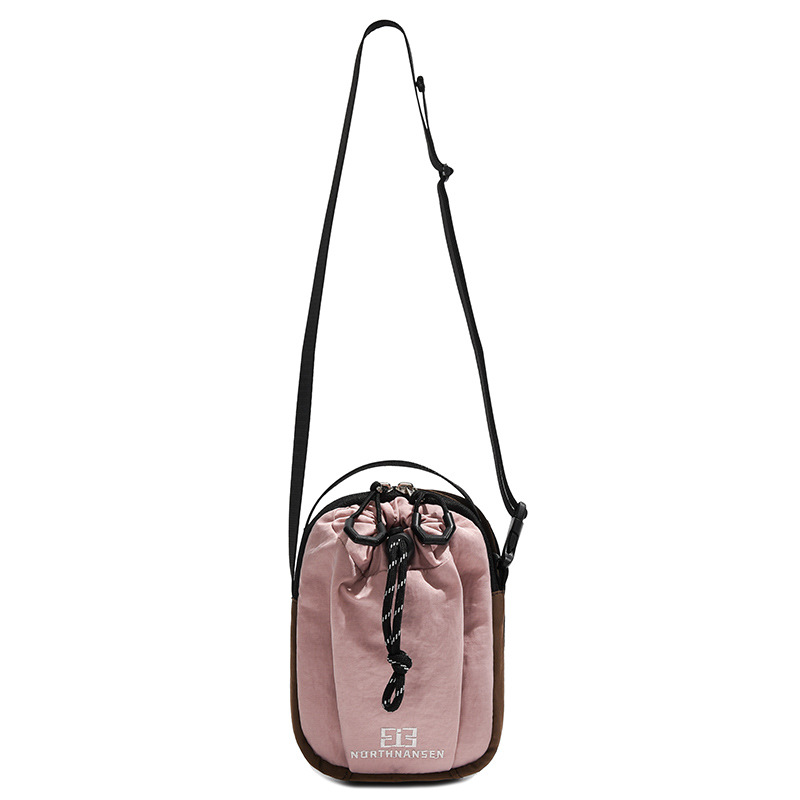 Primavera y verano de 2025 nuevo estilo de alta moda versátil para hombres y mujeres bolsos casuales para teléfonos móviles de cuerda de tirado bolso de hombro