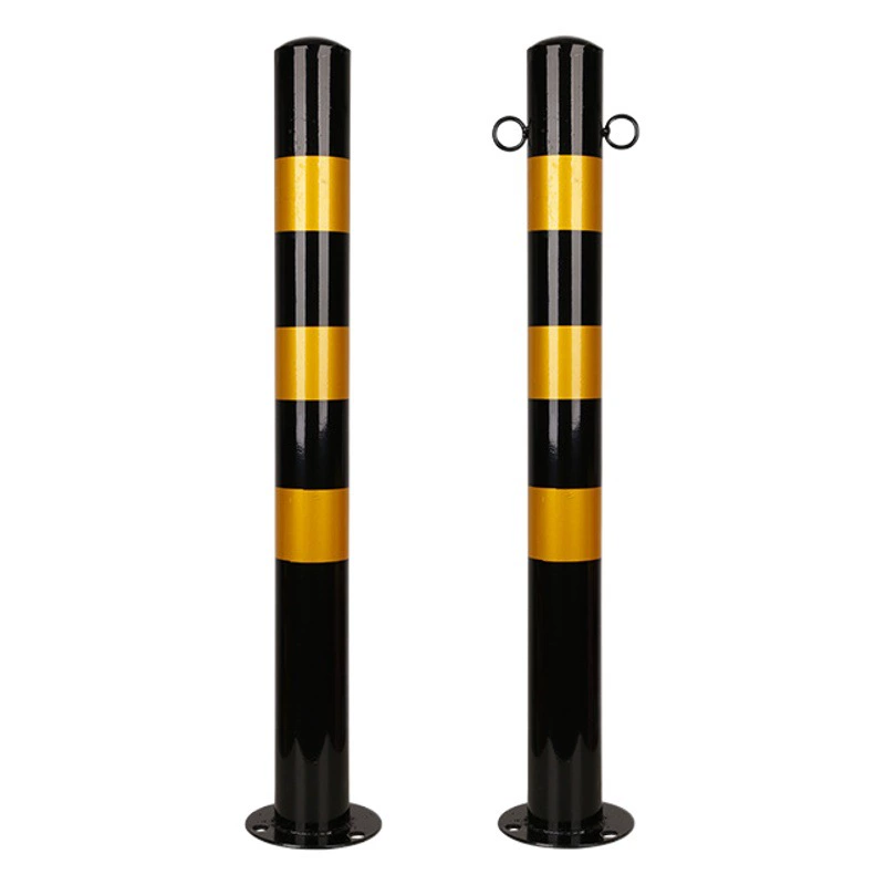 Предупреждающая колонна из стальной трубы Светоотражающая колонна для защиты от столкновений Пластиковая Защитная свая Отдельная парковочная колонна Барьер для наземной сваи Нержавеющая сталь