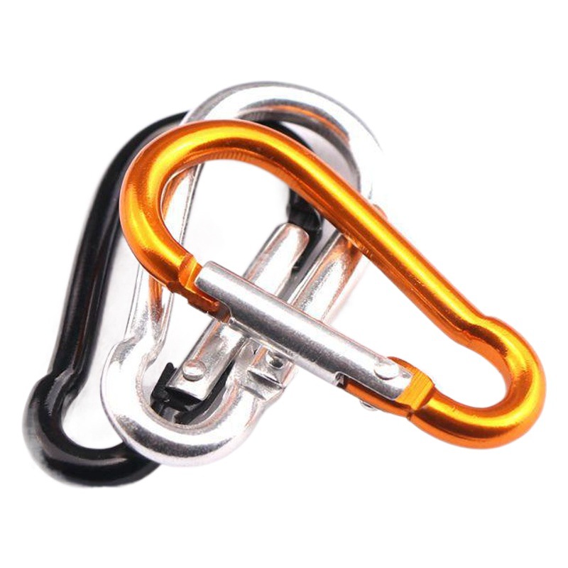 Factory supply high quality No. 4 gourd type aluminum alloy carabiner small jewelry box buckle pendant hook