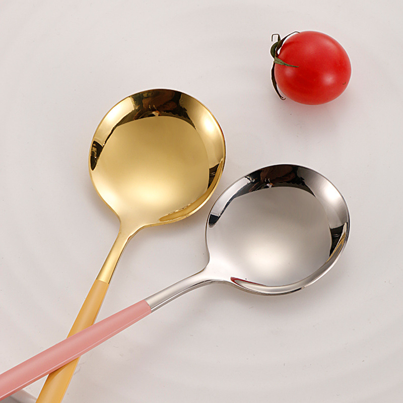 Cuchilleras de acero inoxidable transfronterizas cuchilleras de filete y tenedor cuchara de postre cuchara de hielo cuchara de mango largo cuchara de cubierta portuguesa cuchilleras y tenedor de cubierta