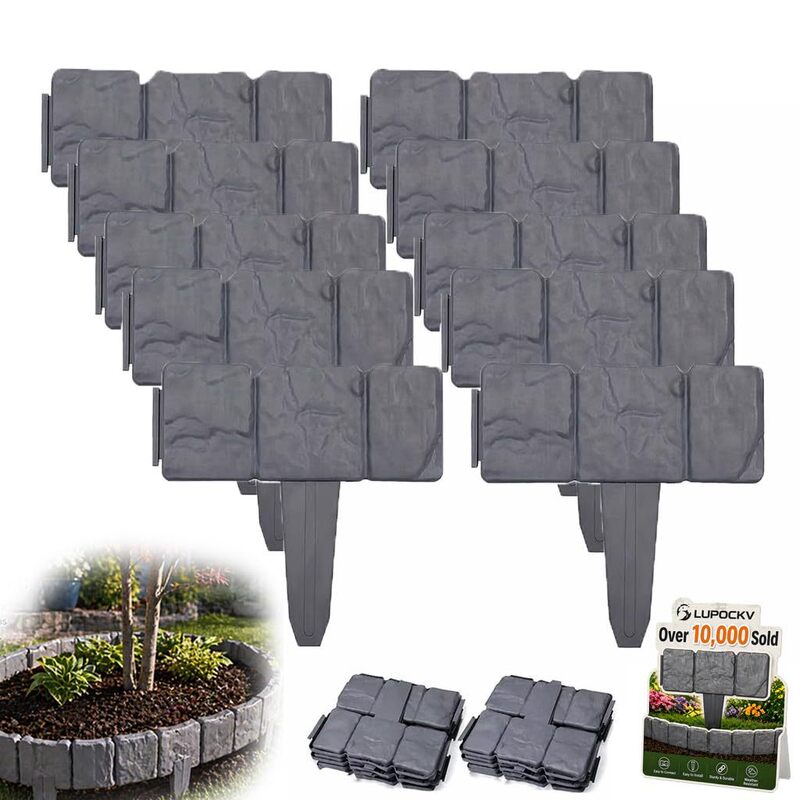 Amazon Temu Cross-Border Plastic Fence Partition Fence Courtyard Outdoor Lawn Villa Decoration Gardening Stone Amazon Temu Cross-Border Plastic Fence Partition Fence Courtyard Outdoor Lawn Villa Decoration Gardening Stone