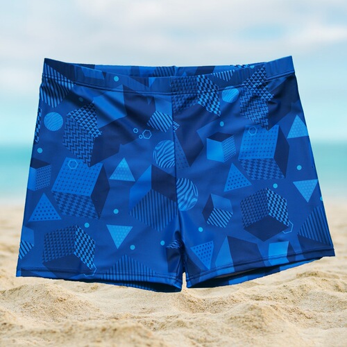 Men's Swimsuit Anti-Embarrassment Flat-Bottom Swim Trunks Men's New Quick-Dry Plus Size Professional Hot Spring Swimming Full Set Equipment