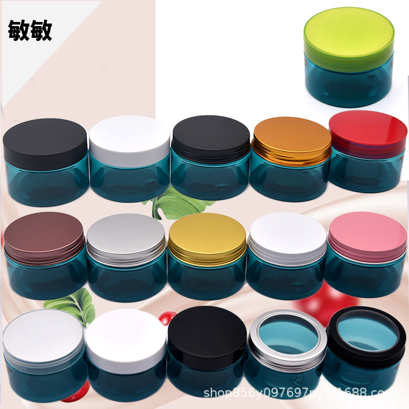 现货塑料盖PET塑料广口瓶 护肤品膏霜面霜分装空瓶 面膜罐 眼霜罐