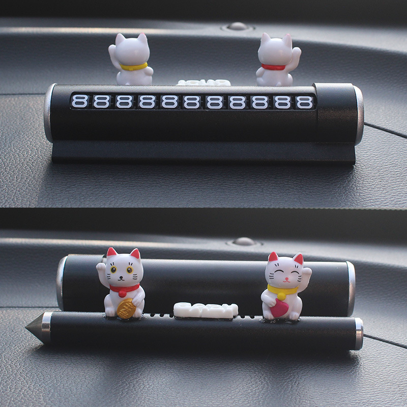 Nömrəli dayanma kartı, Aika Temporary Stop Phone - 2-cats-baby-black-safety-hammer-aromatherapy-parking-sign