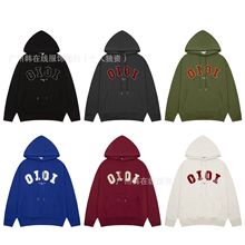 绒毛oioi连帽卫衣高版本韩国ins风百搭休闲男女帽衫宽松上衣情侣