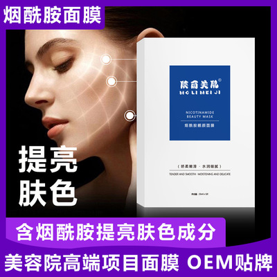 烟酰胺亮肤修护控油收缩毛孔补水保湿蚕丝面膜 提亮肤色面膜