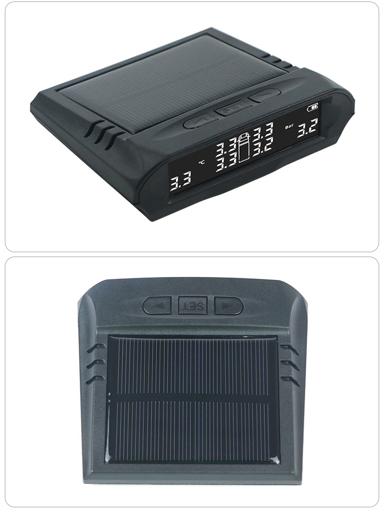 New Light Truck Heavy-Duty Vehicle 6-Wheel Solar-Powered External Tire Pressure Monitoring System Tpms Wireless Tire Pressure Detection