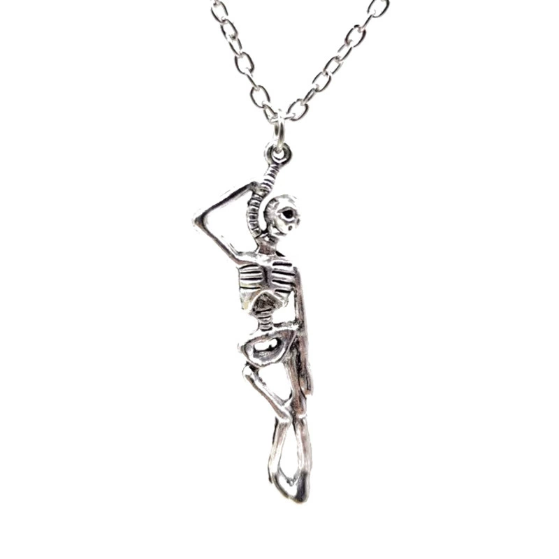 Ретро короткая skeleton hand palm clavicle цепь лунный свет сила зла пятиконечная звезда кулон Гарри Поттер ожерелье