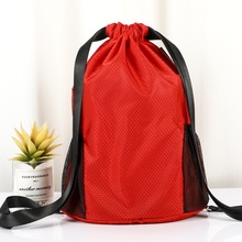 爆款束口袋双肩包男女2025新款简易旅行背包大容量抽绳健身运动包