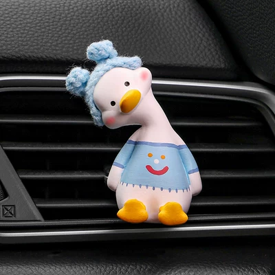 Red Rabbit Duck Car: Car Perfume Aromatherapy - blue-bunny-duck-air-vent-includes-1-bottle-of-fragrance-standard