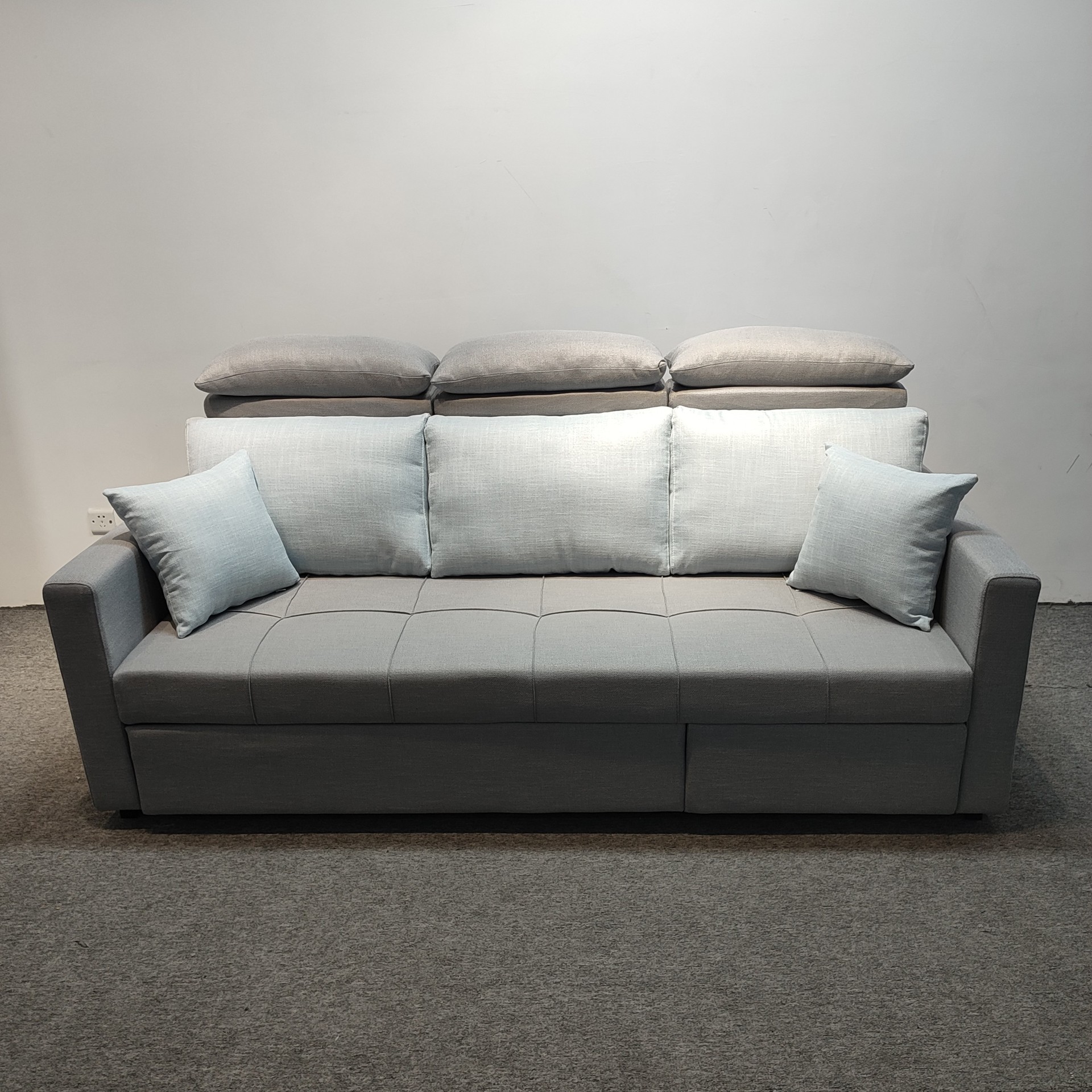 Sofá multifuncional de casa pequeña sala de estar apartamento sin lavado tecnología sofá cama de terciopelo moderno simple peinado de aire