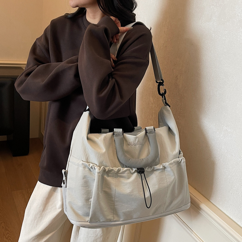 Bolsa de ejercicio deportiva ligera, bolsa de viaje expandible, bolsa de mano de gran capacidad para mujeres, bolsa de ocio para hombres.