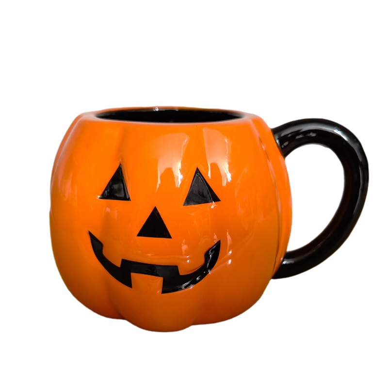 Taza de cerámica calabaza de caracol taza de café taza de Halloween taza de agua fantasma taza de dibujos animados extraños