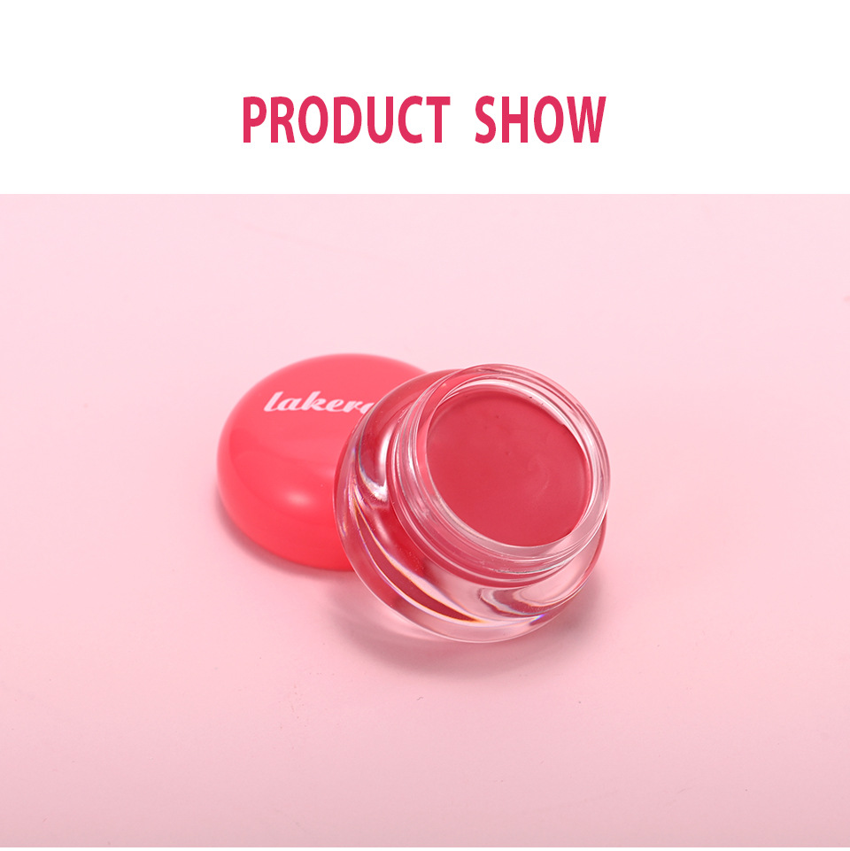 Lakerain Pudding Blush Cream Powder Matte Blush Nude Makeup Highlighter Lip and Cheek Blush Cream undefined