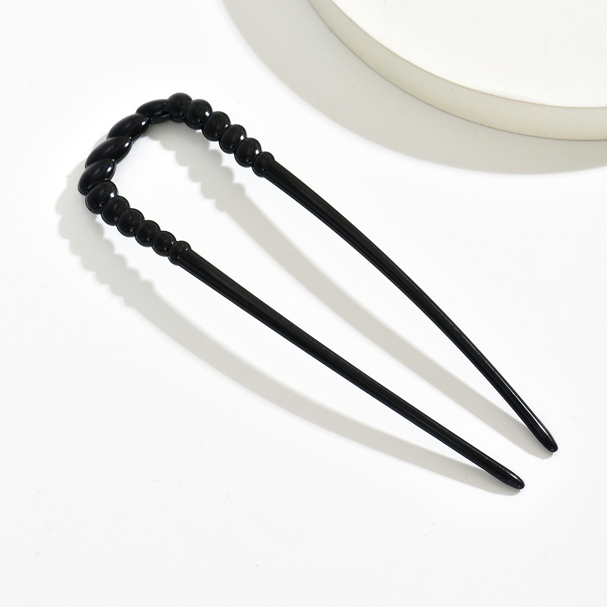 Europeos y estadounidenses simples cabello de disco U-pin de cabello dobles pinzas torcidas antiguo toque de cabeza de pelo de pelo lateral de cabeza de bola