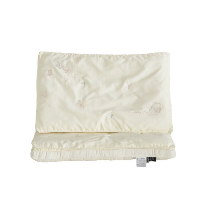 Новый 2024 год Butterfly Manor Single Silk Pillow Comfortable Neck Protection Soft Pillow Sleeping Pillow Core Embroidered Three-dimensional Pillow++