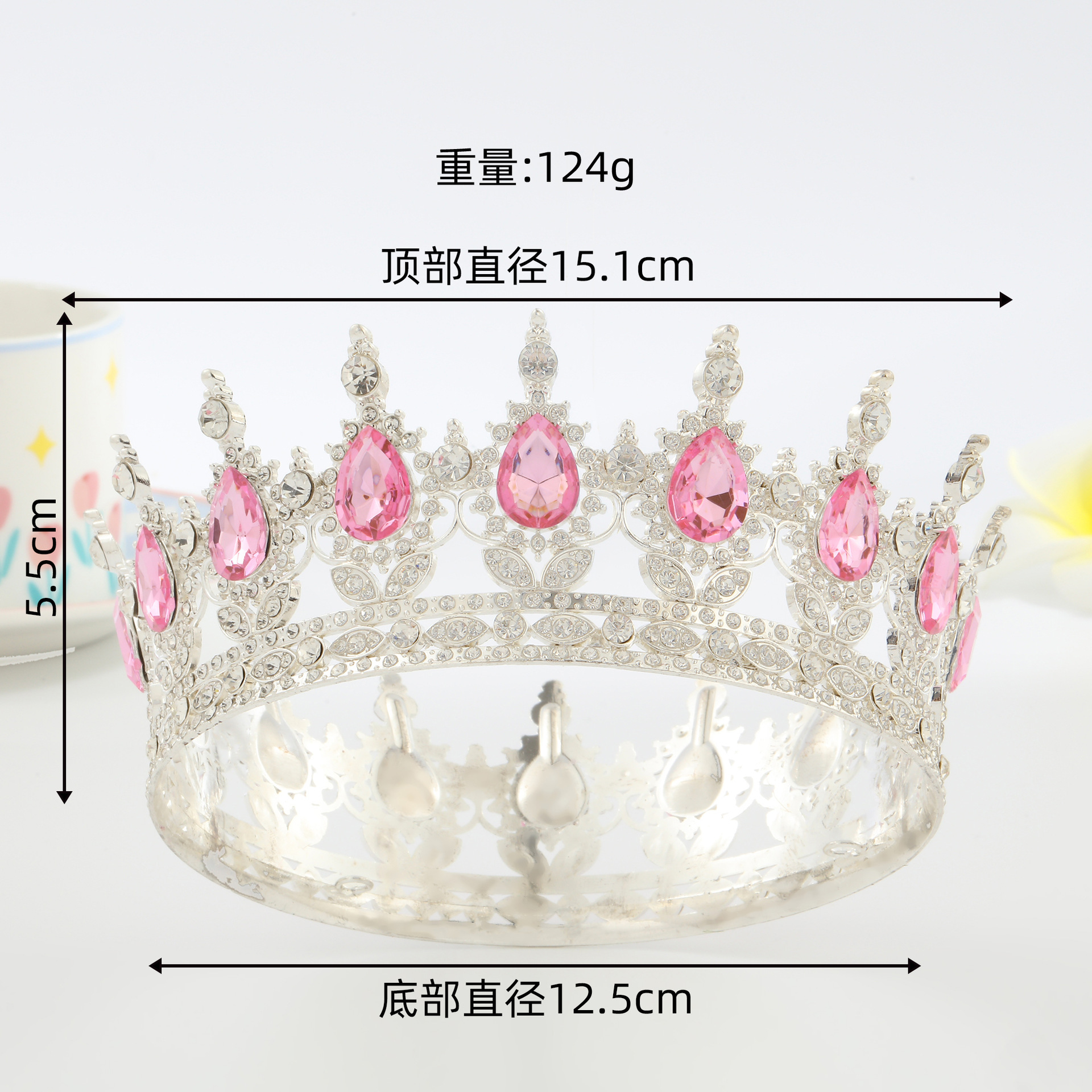 Luz de lujo nuevo espectáculo de boda princesa corona