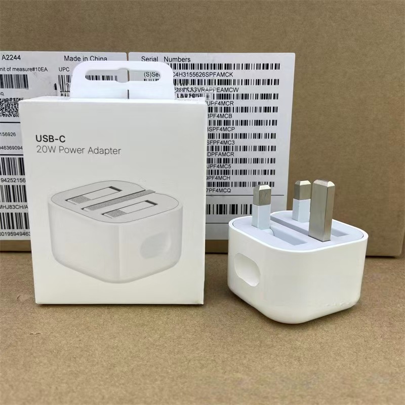 适用于apple苹果20W英规uk充电器pd快充头 iphone14充电头 原厂原