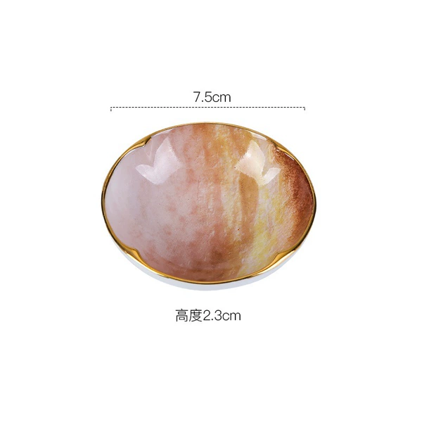 3-inch Ruyi Plate (Sunset)-Nine Palaces Series