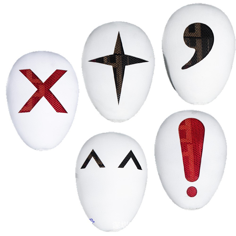 Puntuación Emoción máscara original para adultos guión de cara completa Matar props Ball escenario personalizado juego de roles image 6