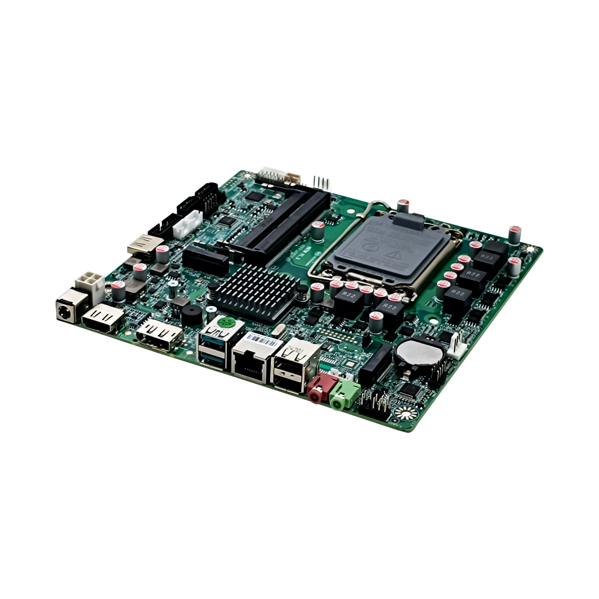 微特迈 W-H6TM 12‑е поколение, чипсет H610, двойной HDMI, двойной сетевой порт, 6COM промышленная плата управления H610 с двумя сетевыми портами