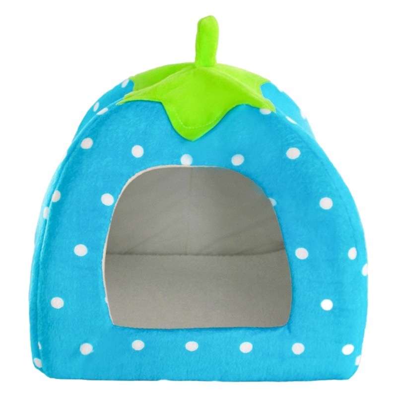 Factory direct supply dog kennel cat kennel four seasons universal small dog removable and washable villa type semi-closed rabbit strawberry kennel