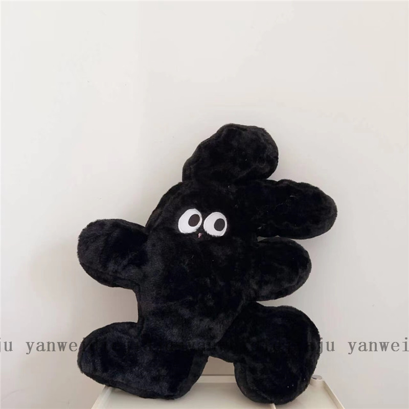 Ins漫画ウサギ抱き枕北欧风ソファクッションオフィスシート腰クッションソフト抱き寝クッション