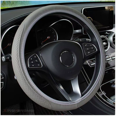 Cover, Cross-Border Dropshipping, Steering wheel cover - grey-38cm