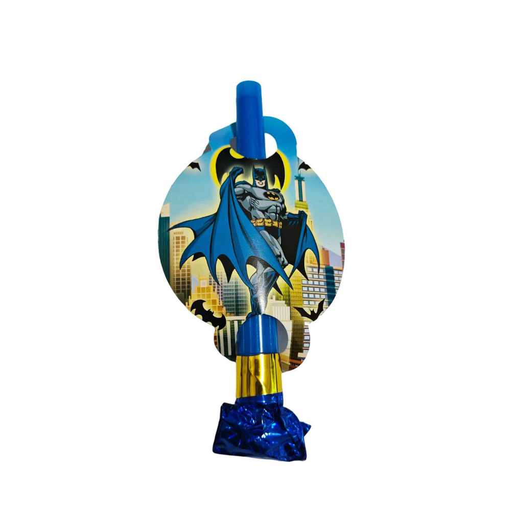 Transfronteriza en stock Batman Tema de cumpleaños Placa de papel taza de papel cuchillo de tejido tenedor cuchara decoración del partido vajilla traje suministros