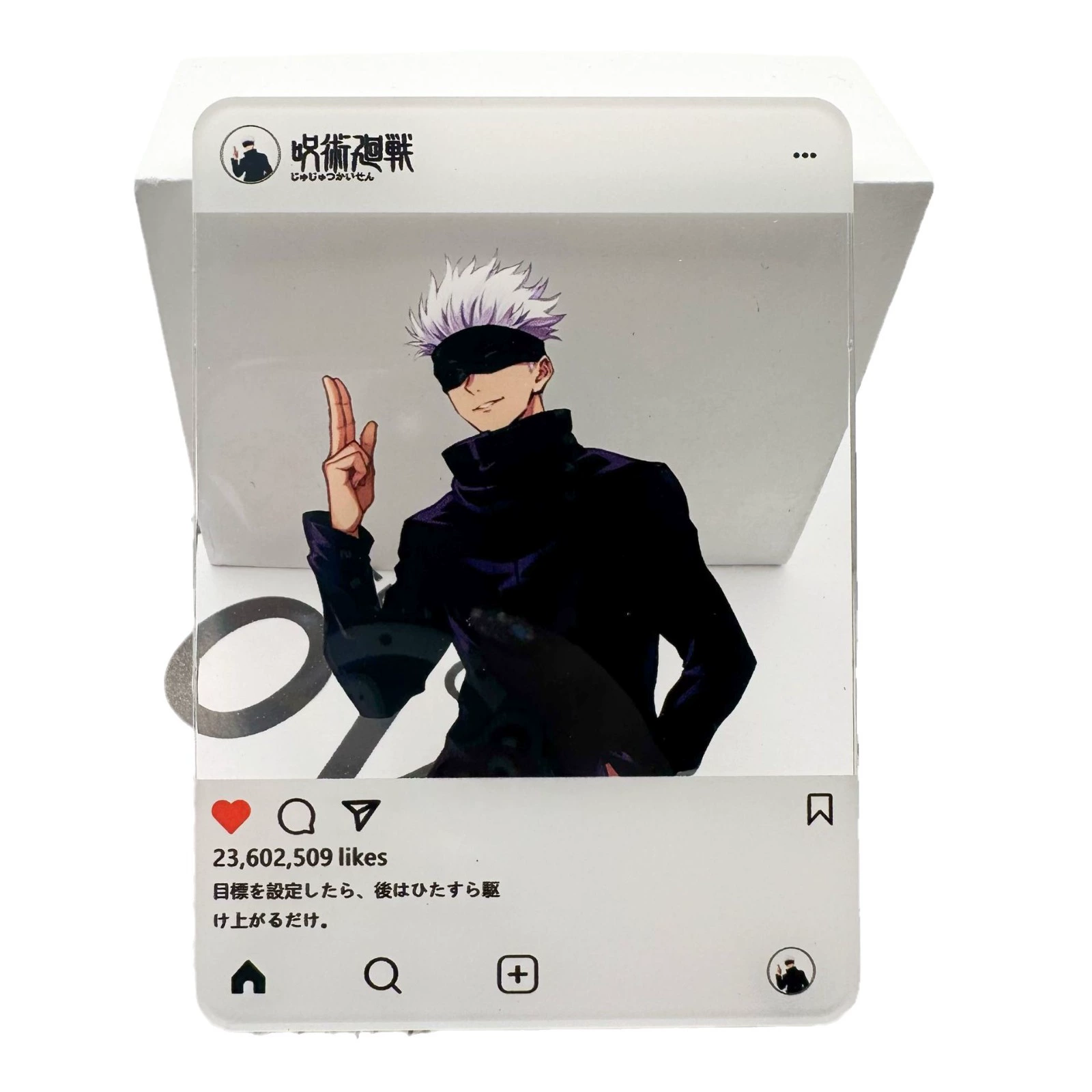 А acrylic Polaroid кадр (Polaroid) — арт по вселенной Jujutsu Kaisen, 8.8×6.3 см, легкая коллекционная вещь