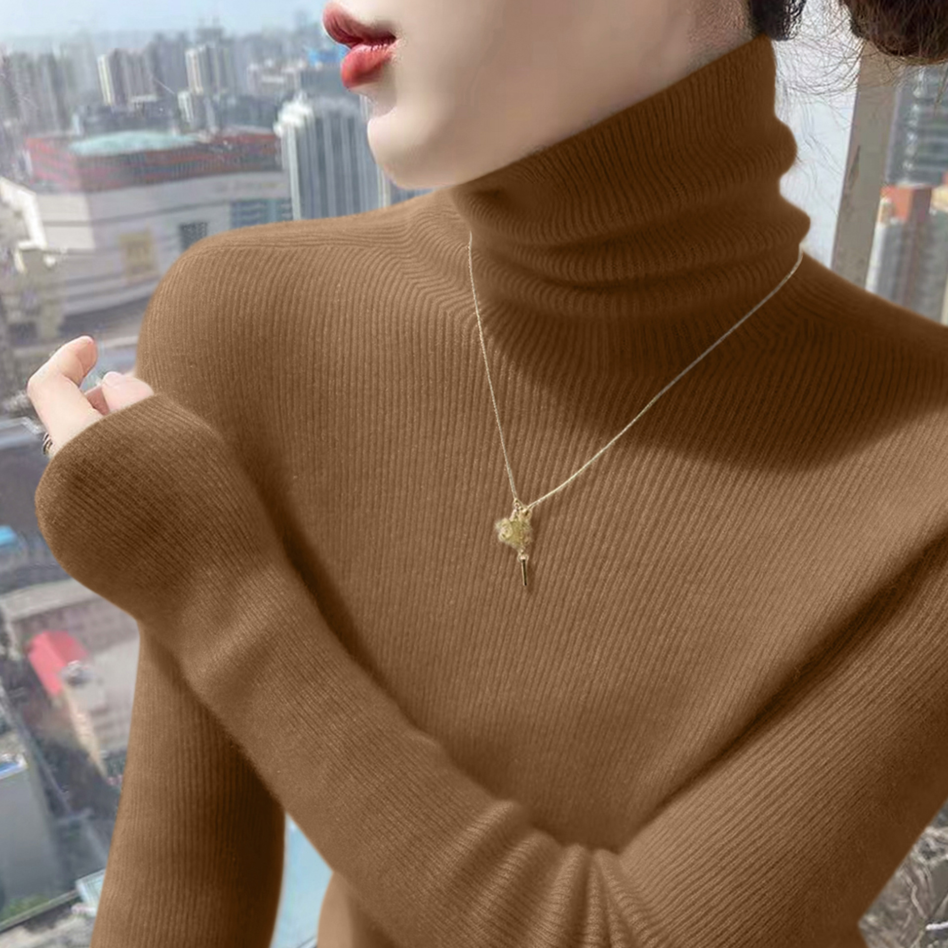 超好看针织衫大衣内搭气质日常长袖毛衣慵懒感洋气修身显瘦软糯女