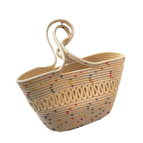 Cotton Thread Shoulder Bag Summer Versatile Crossbody Bag Beach Bag for Women Shoulder Bag