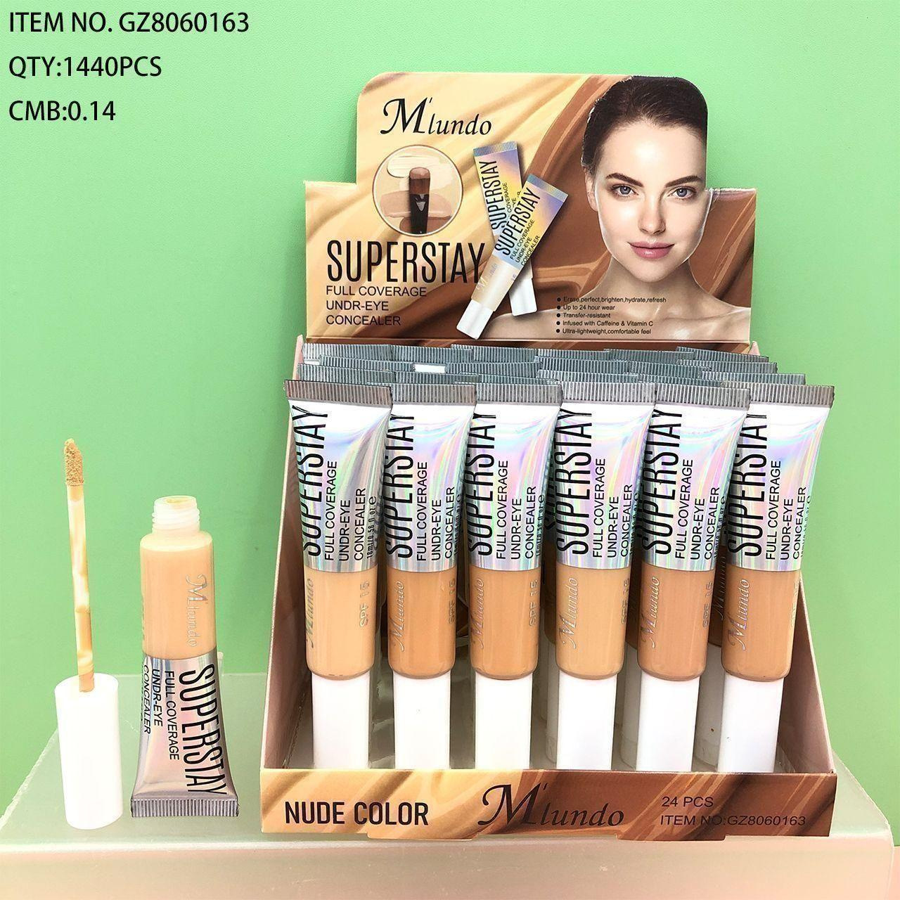 Concelador Mlundo, impermeable, anti-transpiración, duradero, no fácil de quitar el maquillaje, cubre las manchas de color, acné, desvanece las círculos oscuros.