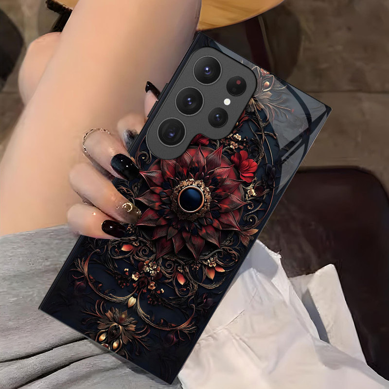 North American Station List Samsung S25Ultra Glass Shell Hard Shell A56 High Transparency Protective Cover High-End S21 Retro 23