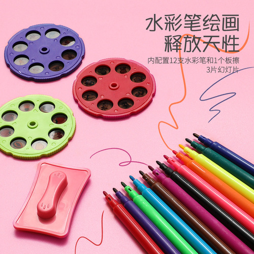 Cross-border projection drawing board graffiti board baby fun multifunctional dream drawing board learning table educational toy dropshipping