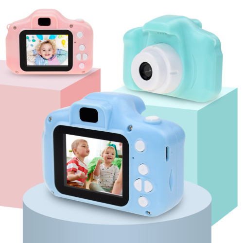 x2 HD Children's Digital Camera Cartoon Camera Cross-border Portable DSLR Camera Gift Toy Manufacturer Wholesale