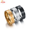 Classic fashionable ring stainless steel, wholesale, Amazon, 6mm, suitable for import