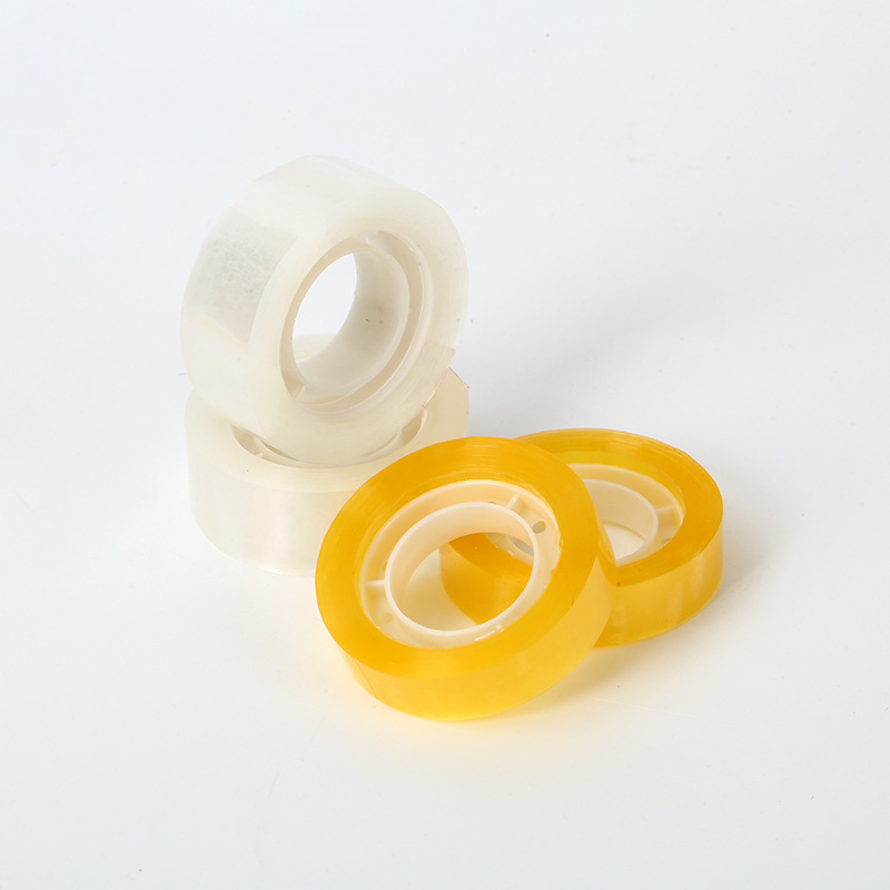 Transparent tape for students, width 1.2/1.8cm, office paper, hand account tape, small transparent stationery tape